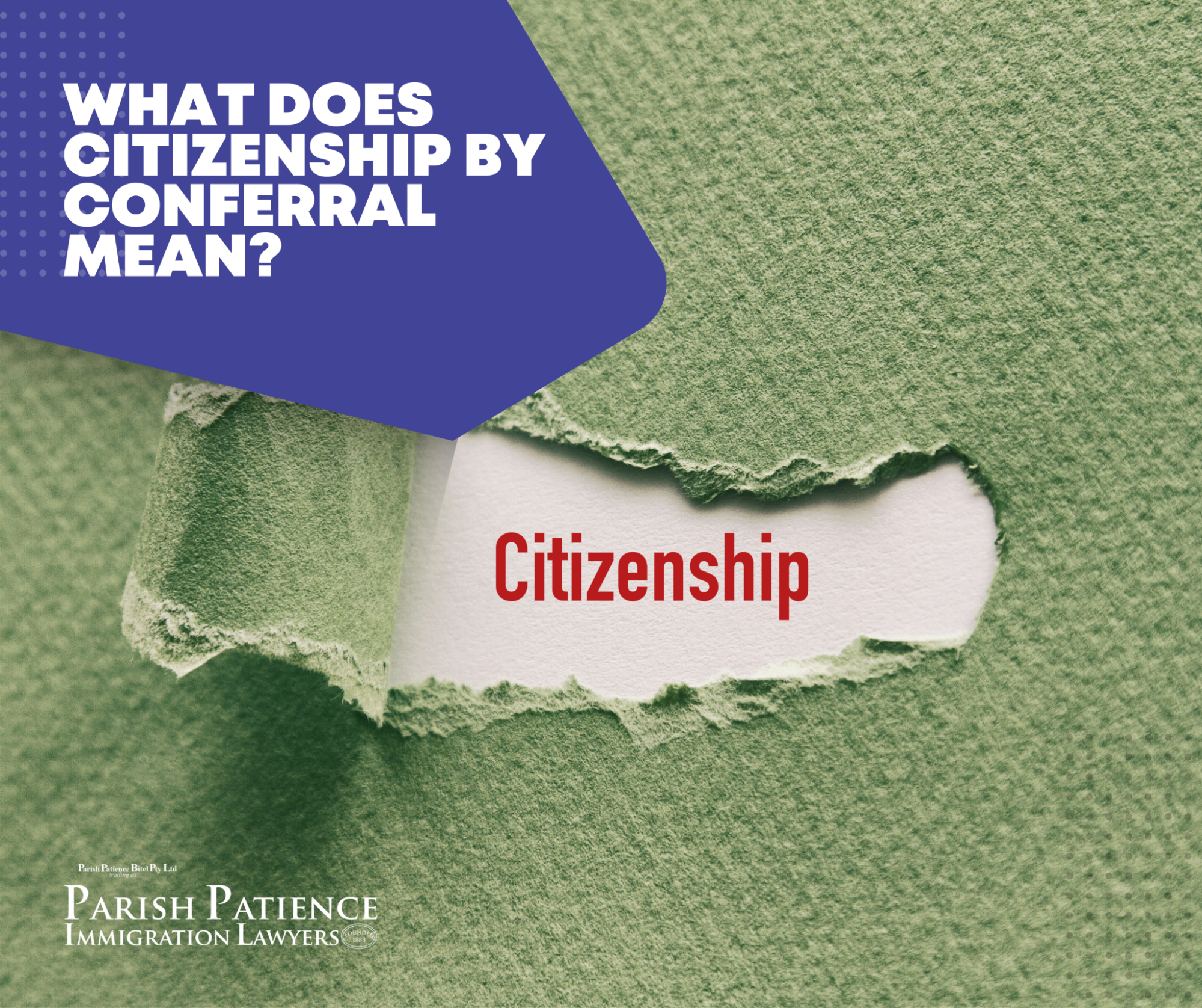 Citizenship by Conferral